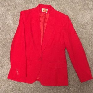 Pendleton Red Wool Blazer